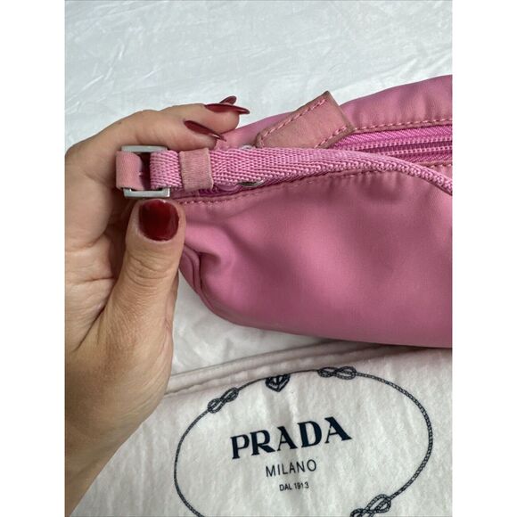 PRADA Y2K Pink Mini Shoulder Bag W/dust Bag - Picture 15 of 16